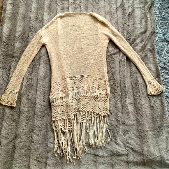 Knit Tassel Cardigan - Picture 1 of 5